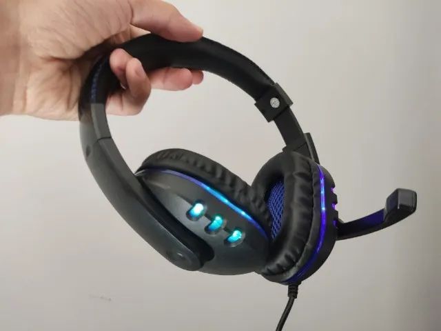 Headset Usb Gamer Knup Para Pc Ps3 Ps4 Led - Foto 2