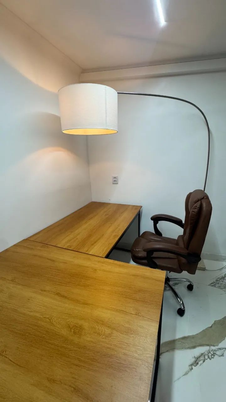 Kit de 2 mesas com 1 cadeira de escritório - Foto 3