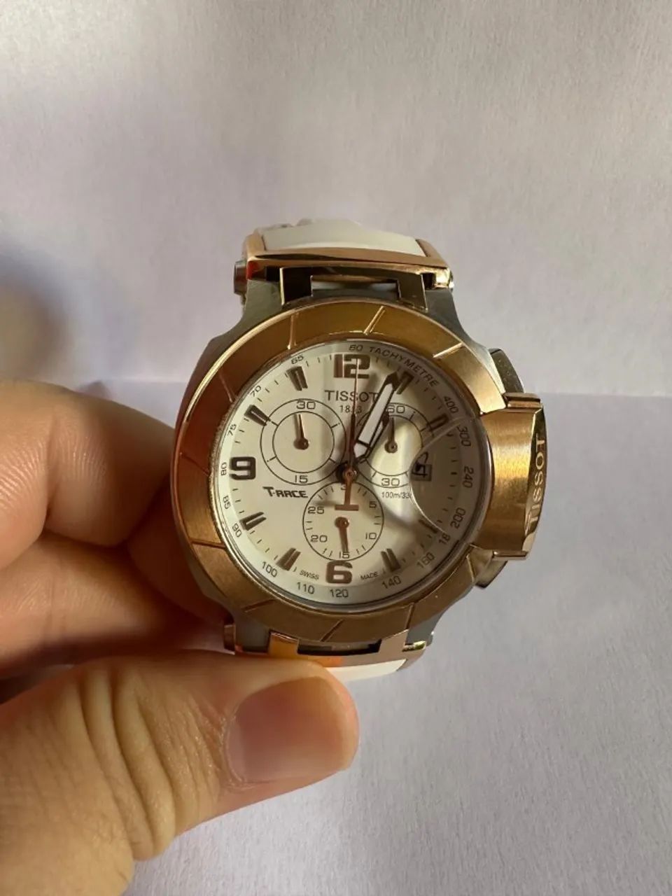Relogio Tissot T-Race Branco Sapphire Crystal - Foto 4