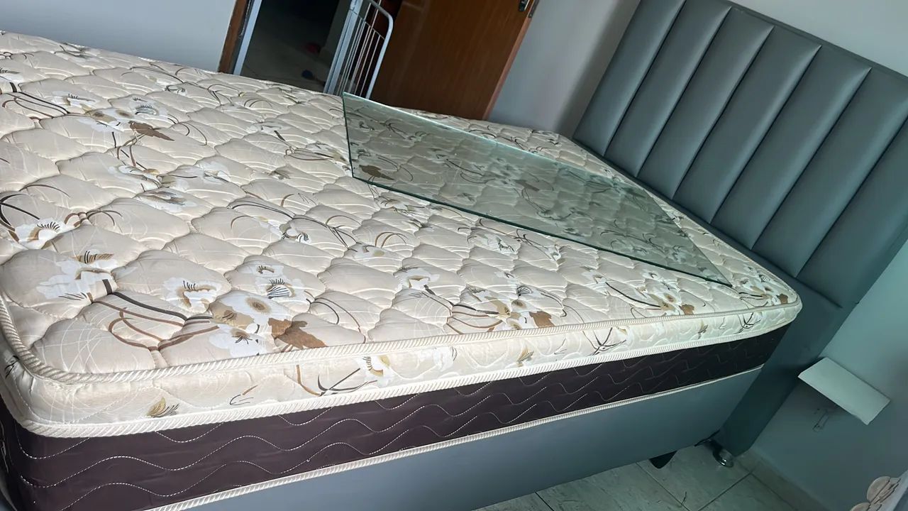 Cama Box, colchão e cabeceira  - Foto 2