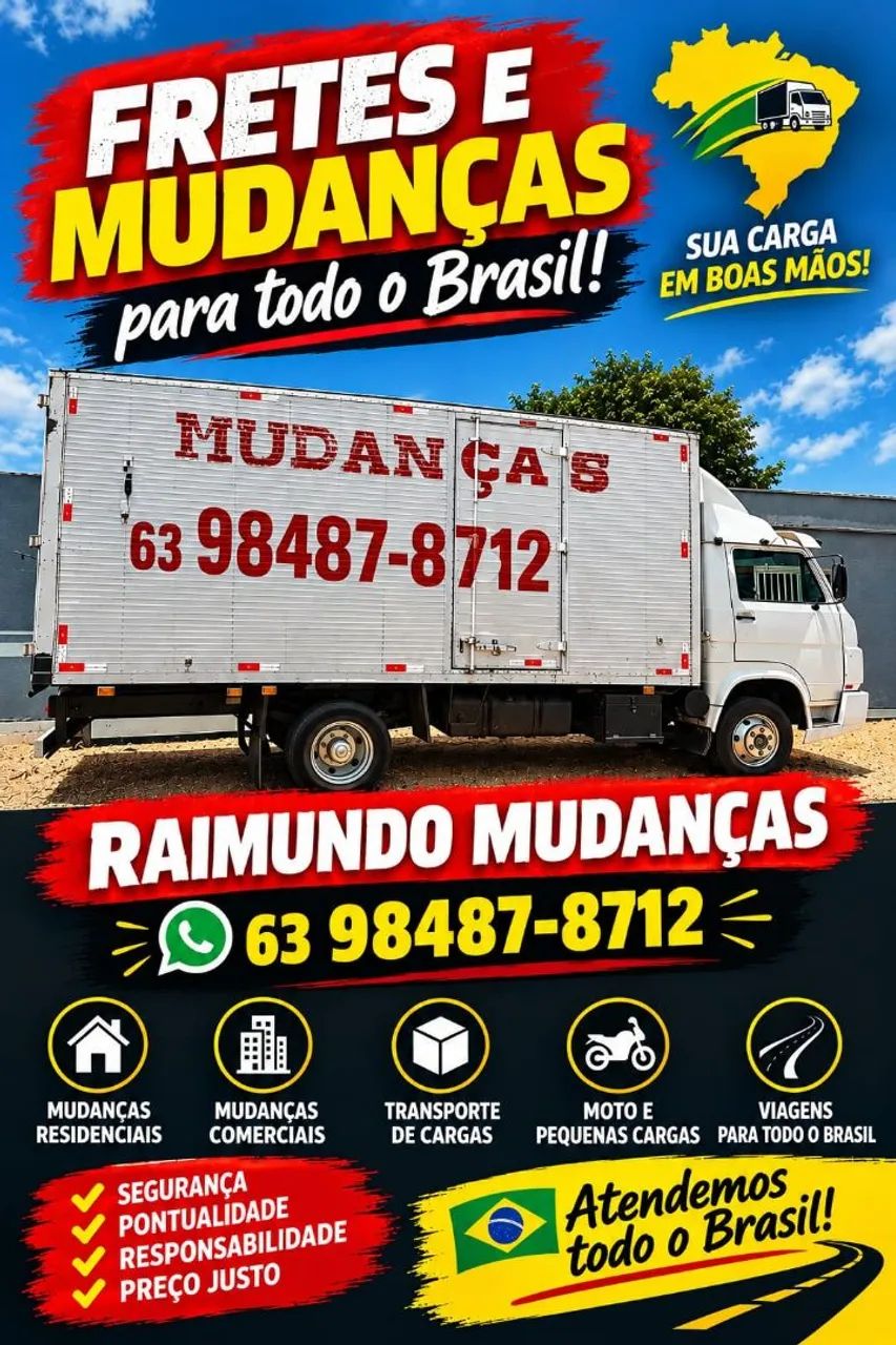 Fretes e mudanças para todo o Brasil