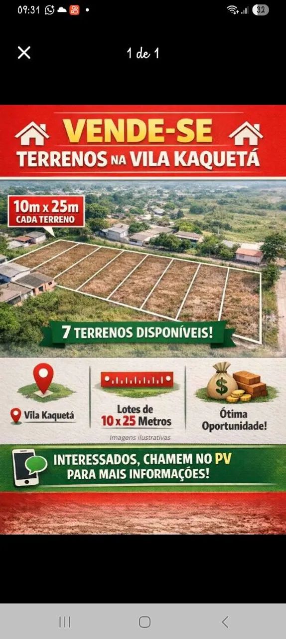 Vendo 7 terrenos juntos