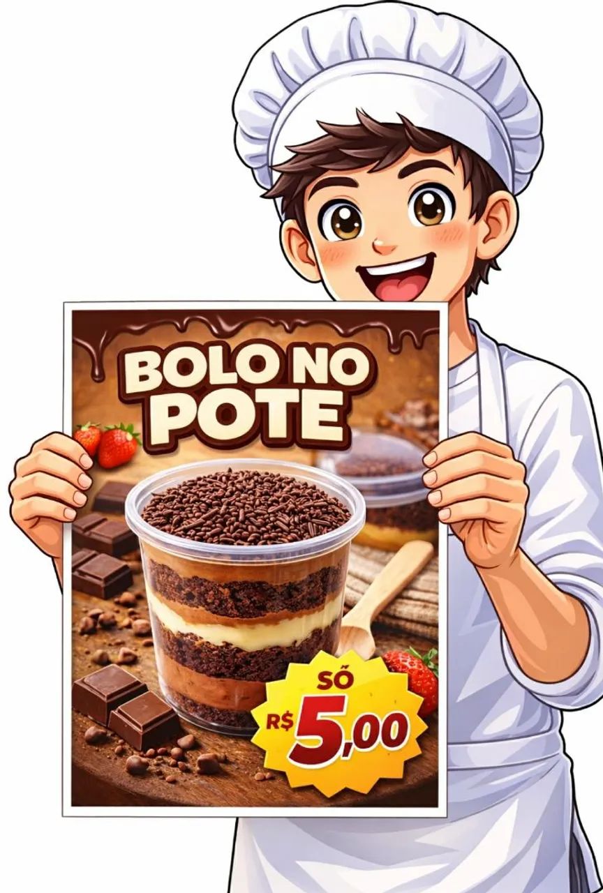 Bolo de Pote Delicioso - Apenas R$ 5,00!