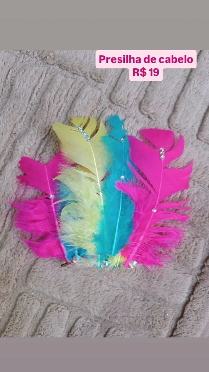 Presilha de carnaval penas