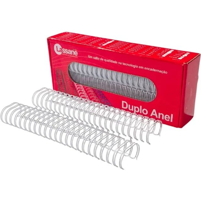 wire o duplo- anel para encadernações, 1, Branco, 23A passo 2x1 para 200 folhas, 91543, La