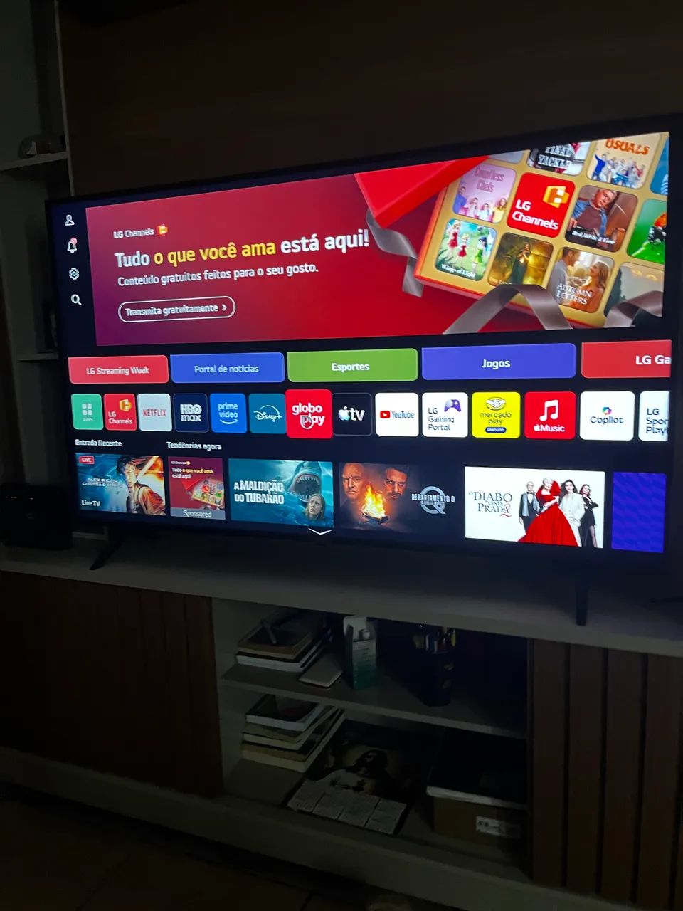 Smart tv LG 55 4K modelo TU80 novo