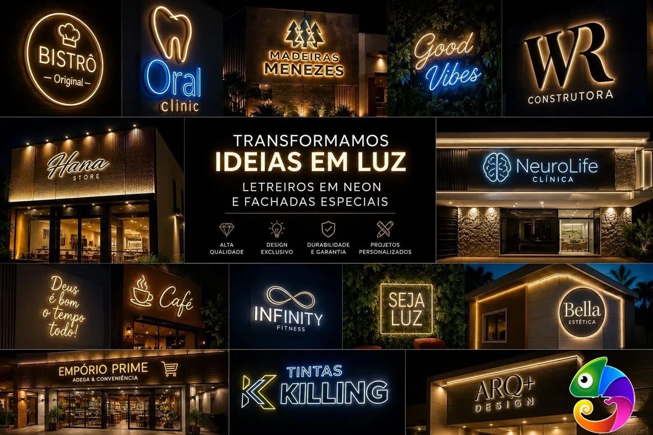 Neon letreiro