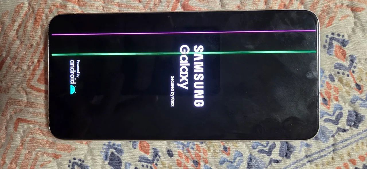S22 plus 256g com listras na tela 