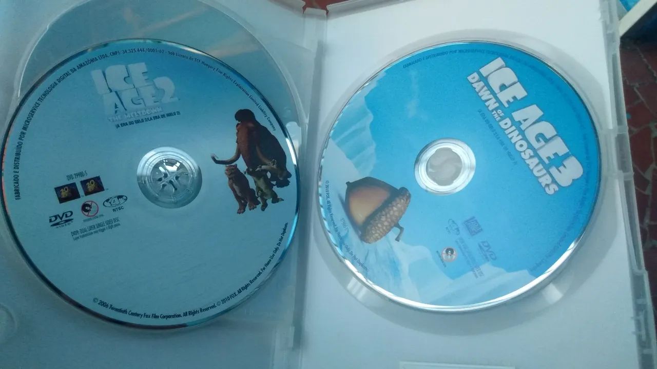 Box dvd original trilogia a era do gelo 1/2/3. - Foto 2
