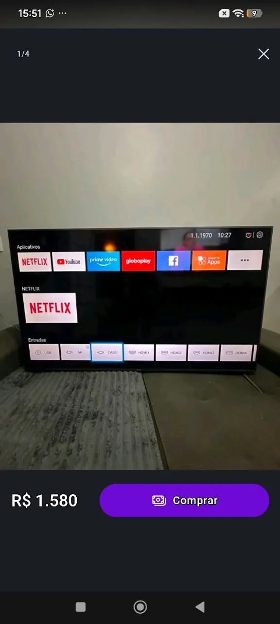 Tv smart 58 Philco 
