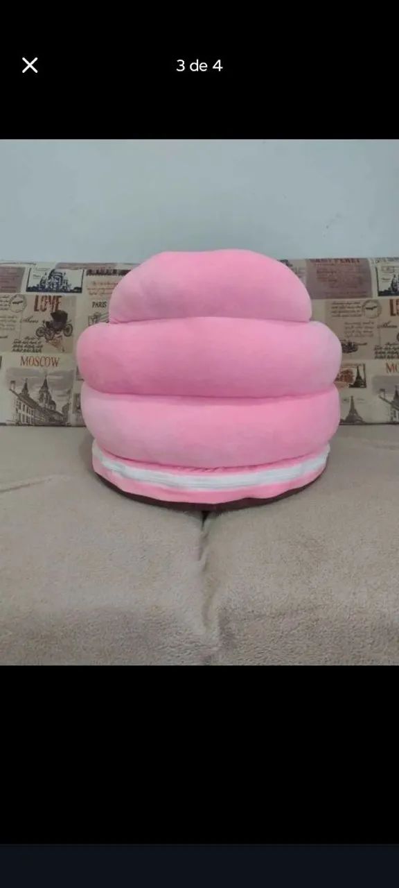 Assento Puff Rosa - Foto 3