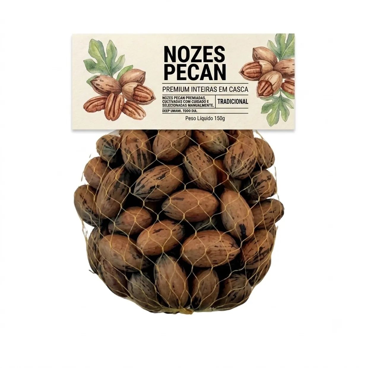 Nozes pecan com casca