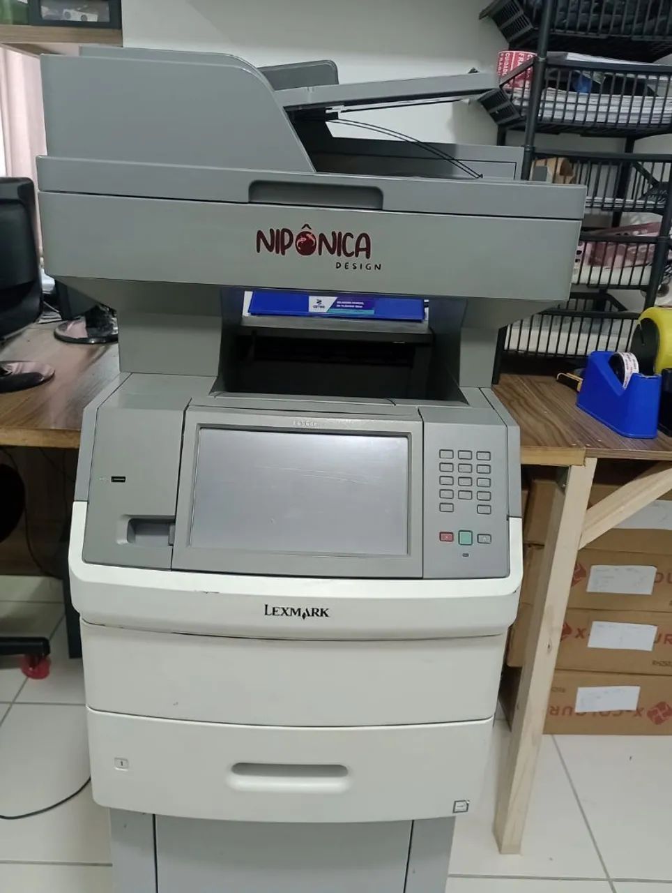 Impressora multifuncional laser P/B Lexmark x656de
