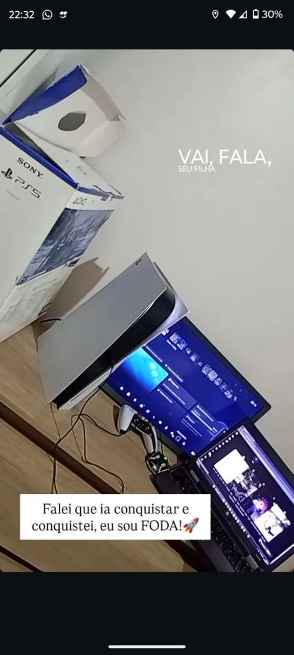 VENDO PS5 - COMPLETO, CHAMA SEM QUEIMAR VELA!