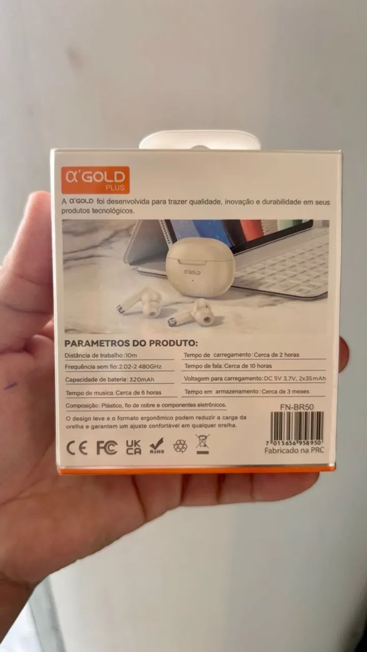 Fone de Ouvido Sem Fio A'GOLD PLUS (Modelo: FN-BR50) - Foto 2