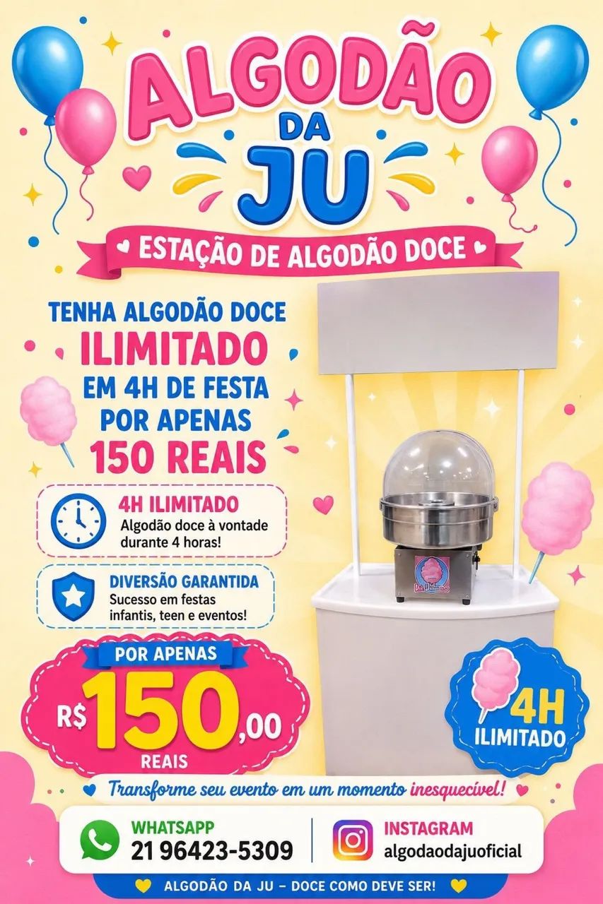 Estação de algodão doce 