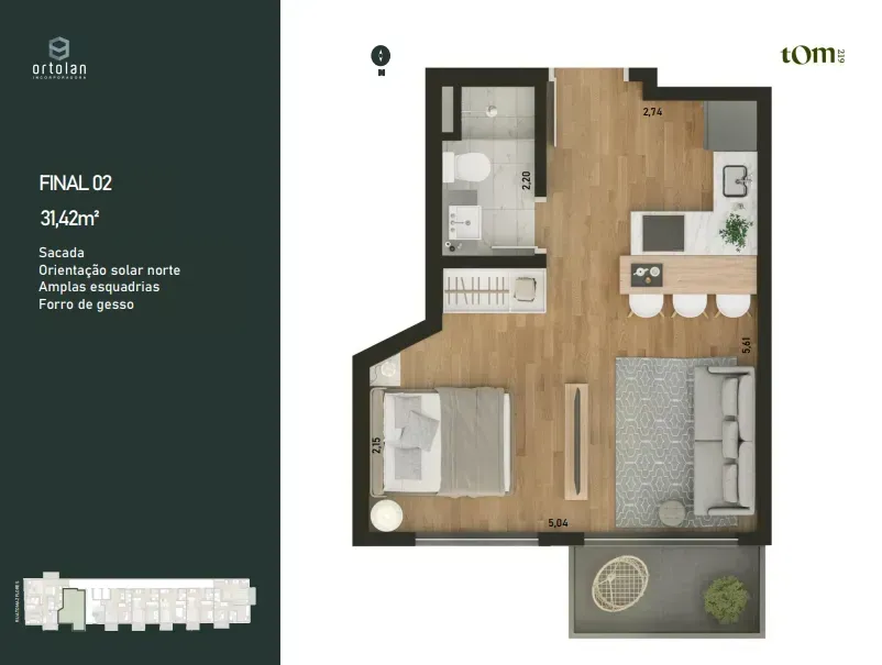 PLANTA 31m²