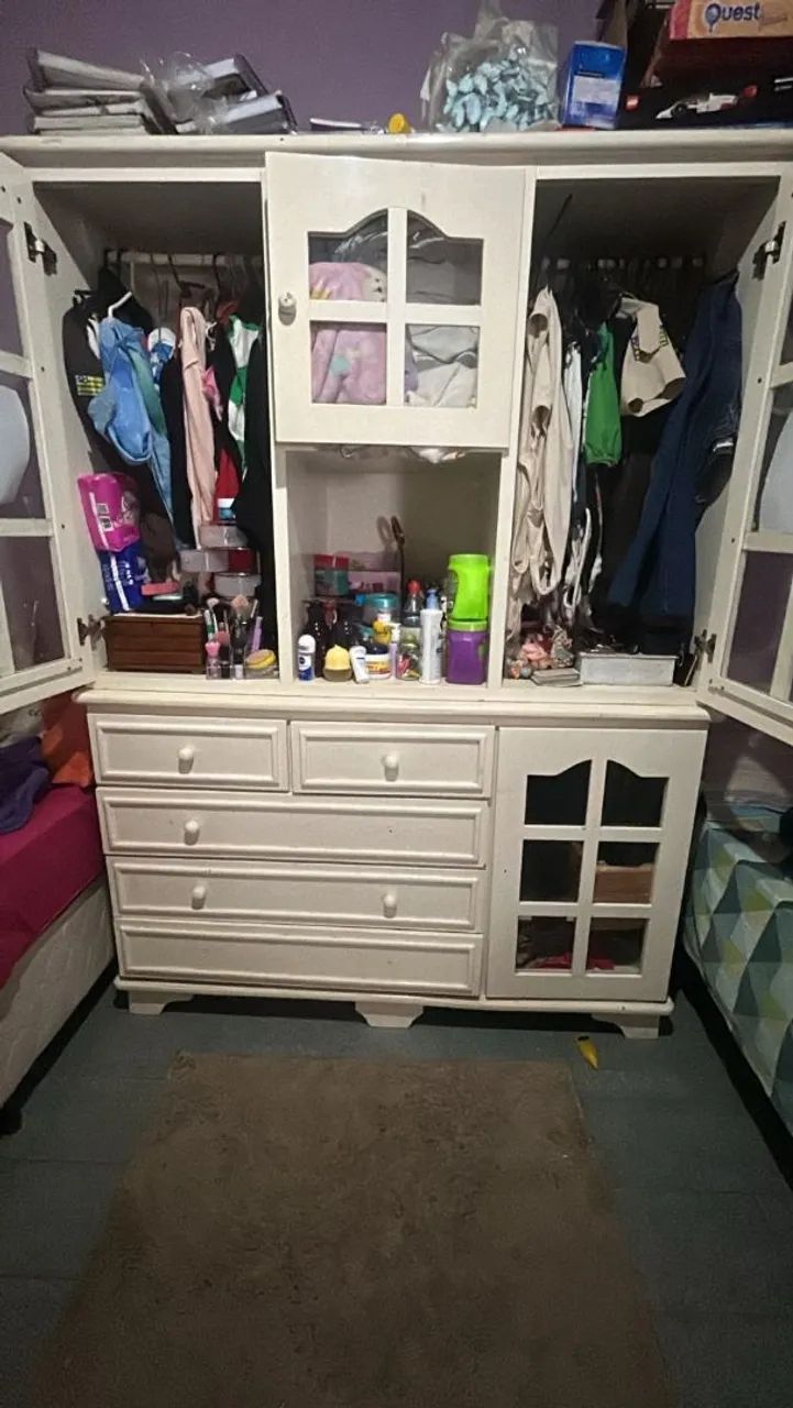 Vende se conjunto de guarda roupa e cômoda infantil. - Foto 2