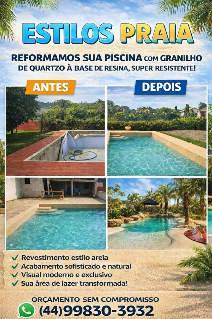 Piscinas estilo praias 