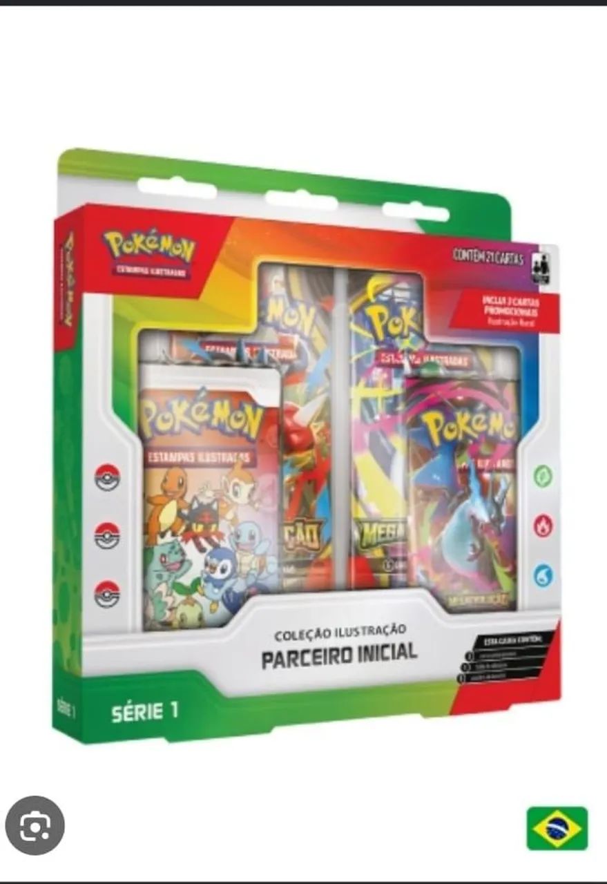 Cartas pokémon parceiros inicial série 1 