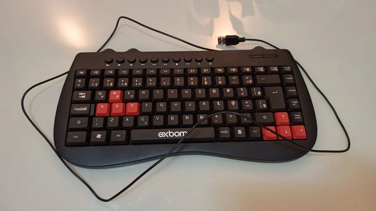 Teclado compacto Exbom - Português 