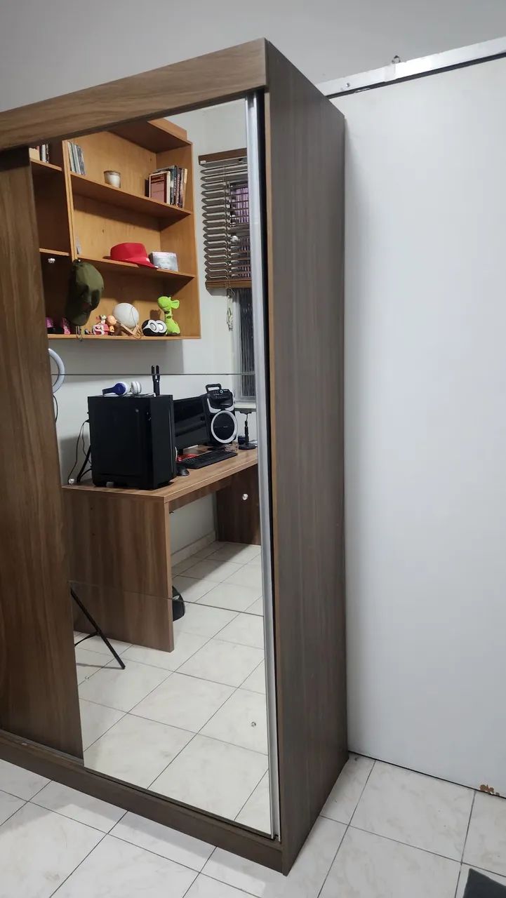 Guarda roupa com espelho solteiro  - Foto 2