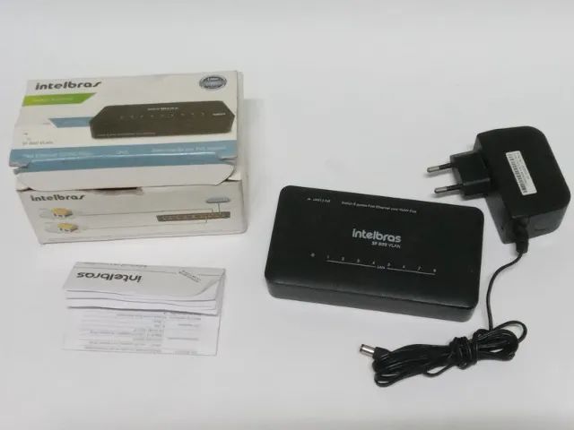 Switch 8 portas 10/100mbps - Intelbras - SF 800VLAN
