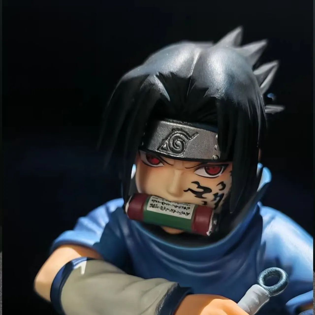 Boneco Sasuke Uchiha Akatsuki  Naruto Miniatura Action Figure 19cm - Foto 3