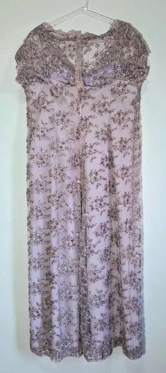 Vestido de pedrarias Malva  - Foto 2