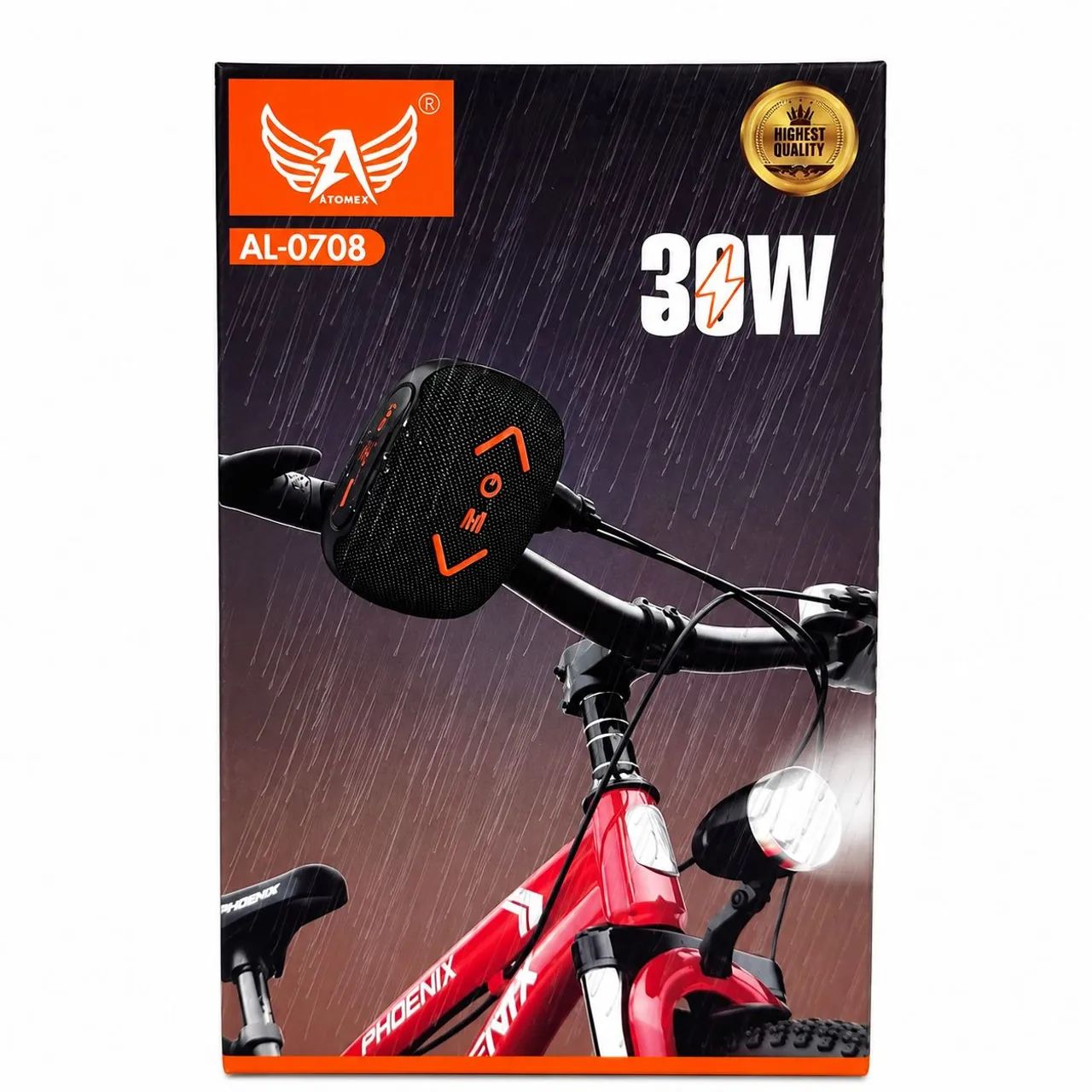 CAIXA DE SOM BLUETOOTH PARA BICICLETA 30W - Foto 4