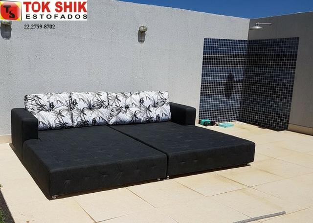 Sofá para área de piscina SF338 revestido em material impermeável - Foto 3