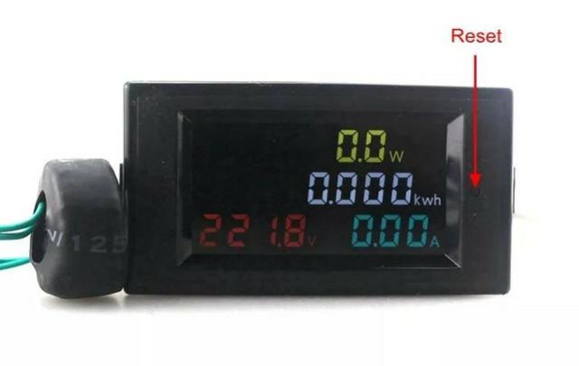 COD-CP249 Wattimetro Voltimetro Amperimeto 80-300v 100a Ac Tc Energia Arduino Automação - Foto 6