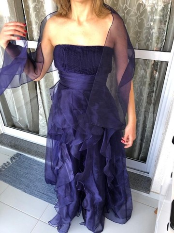 Vestido de festa em Organza