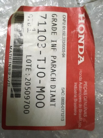 Grade inferior parachoque Honda Fit - Foto 3