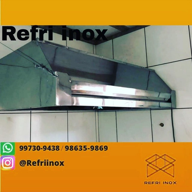 Mesa,pia,coifa  tudo de inox - Foto 2