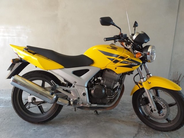 Honda cbx 250 twister,2008, amarela, r$ 6.500 em Brasil