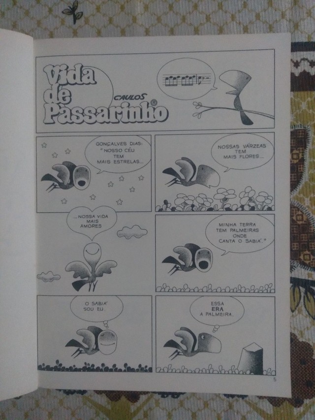 Quadrinhos. VIDA DE PASSARINHO, de Caulos, 1989 (livro)