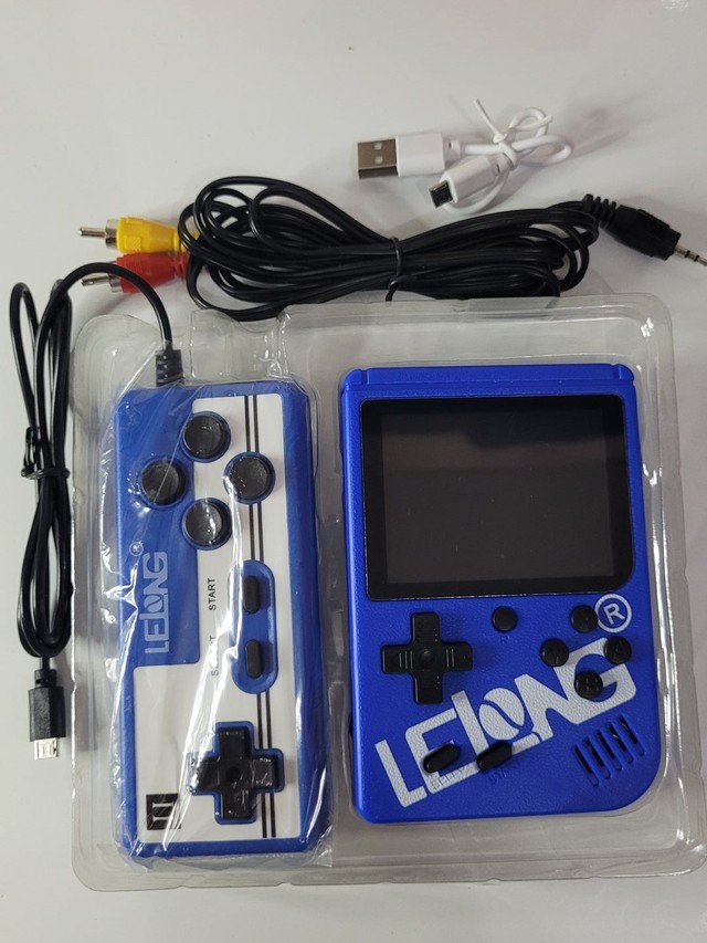 Mini Game Stick Retro portatil 400 em 1 - Cor Azul - Foto 2