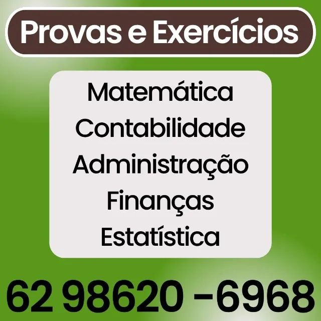 Professora de Matemática, Contabilidade, Estatística para Provas e Exercícios Online54