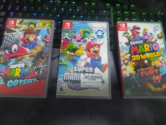 Jogos Mário 3DS / Mario Kart 7, Super Mario 3D Land, Mario Party, Mario  Tennis.