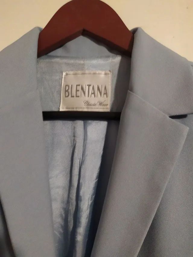 Blazer azul claro M - Foto 3