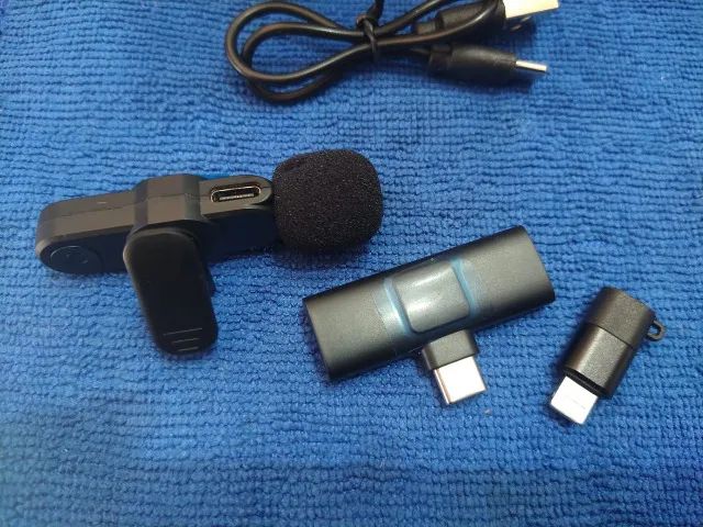 Microfone sem fio para Smartphones Android/Iphone -cancelamento de ruído (Jk Eletrônicos)  - Foto 3
