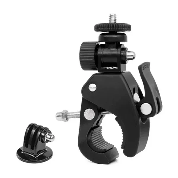tripé para GoPro herói, guiador da motocicleta, 360 graus, YI, 4K, acessórios