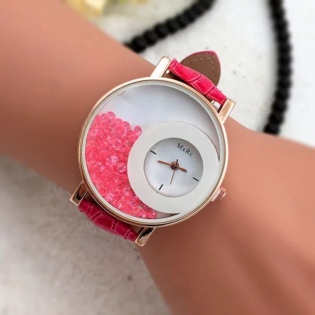Relógio De Pulso Feminino Com Strass - Foto 4