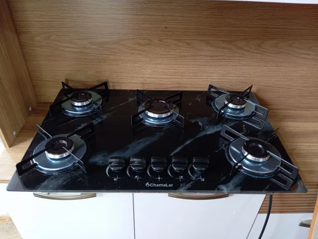 FOGÃO COOKTOP 5 BOCAS NOVO