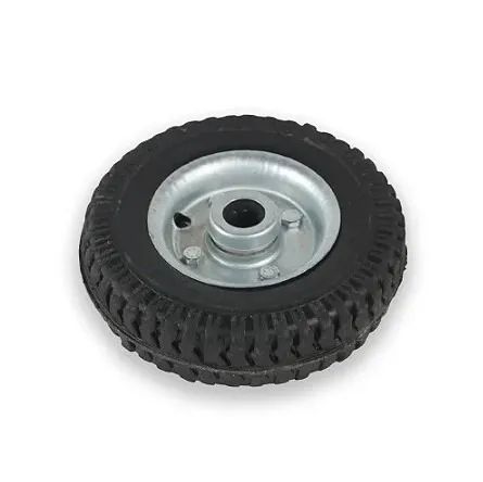 RODA METÁLICA COM PNEU MACICO 250 X 4  - Foto 3