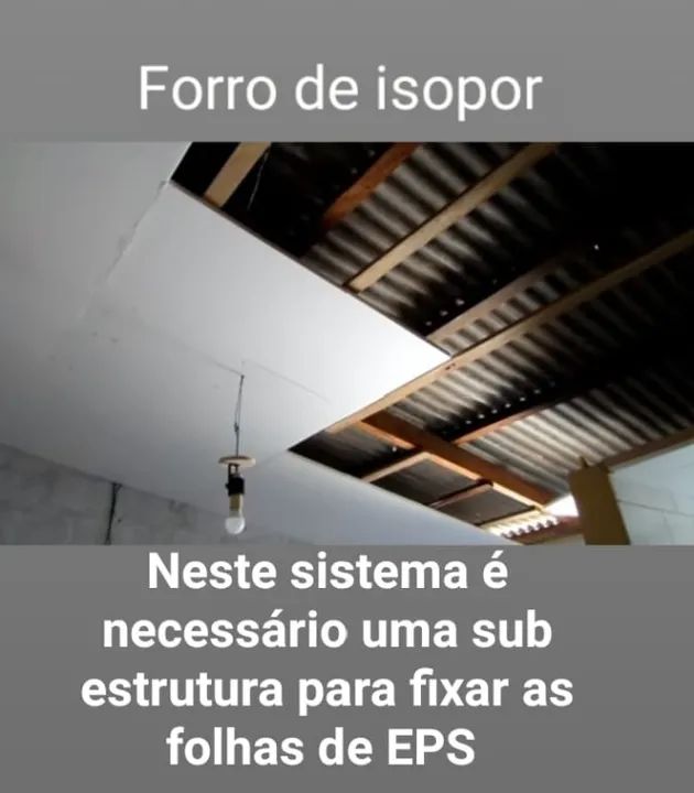 Forro de Isopor térmico 