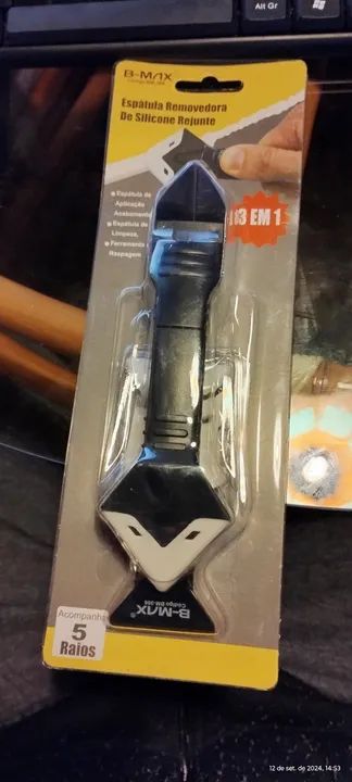 Espátula Removedor de Silicone | Raspador Calafetagem | 5 Tipos de Acabamento para Piso - Foto 3