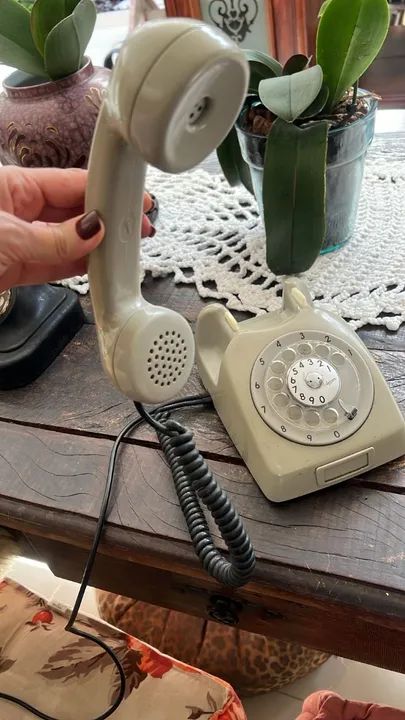Telefone de Mesa Ericsson Original dos Anos 80 - Modelo de Disco Vintage - Foto 5