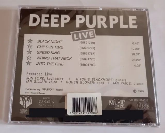 Cd Deep Purple Live The Greats Hits Original ( Lacrado ) - Foto 3
